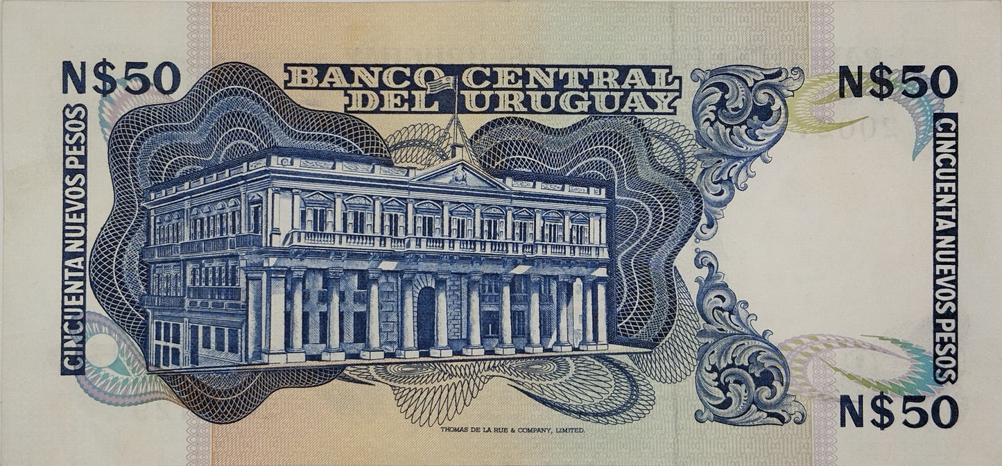 Uruguay - 1987 - N$ 50 - 21E - Sin Circular