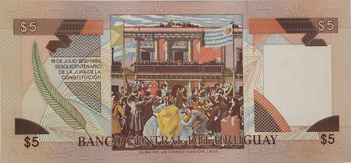 Uruguay - 1997 - 5 Pesos - 44A - Sin Circular