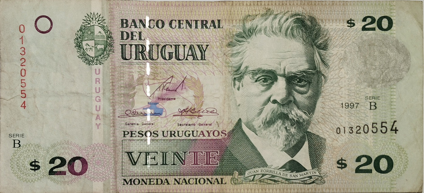 Uruguay - 1997 - 20 Pesos - 38 B