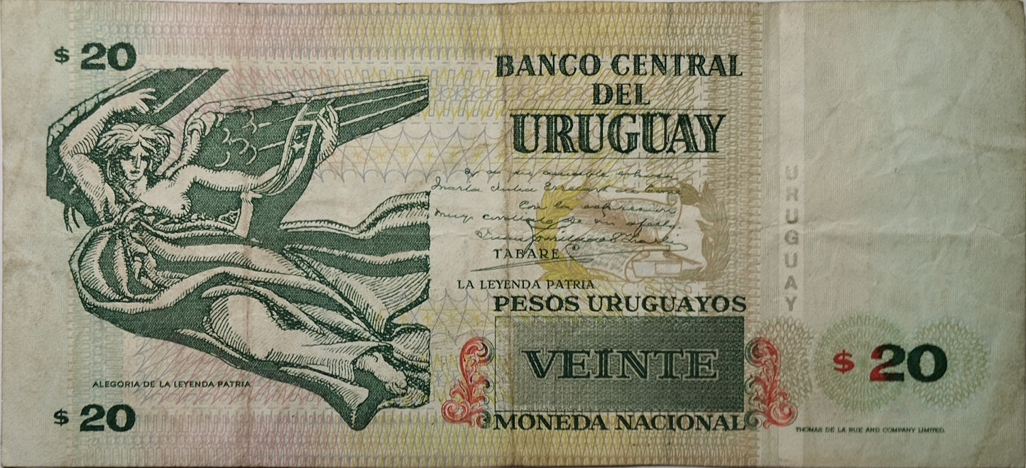Uruguay - 1997 - 20 Pesos - 38 B