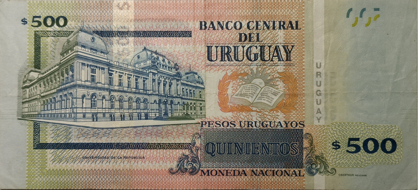 Uruguay - 2014 - 500 Pesos - E Reposición