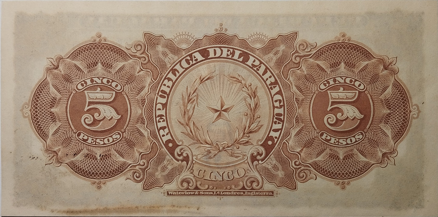 Paraguay - 1907 - 5 Pesos
