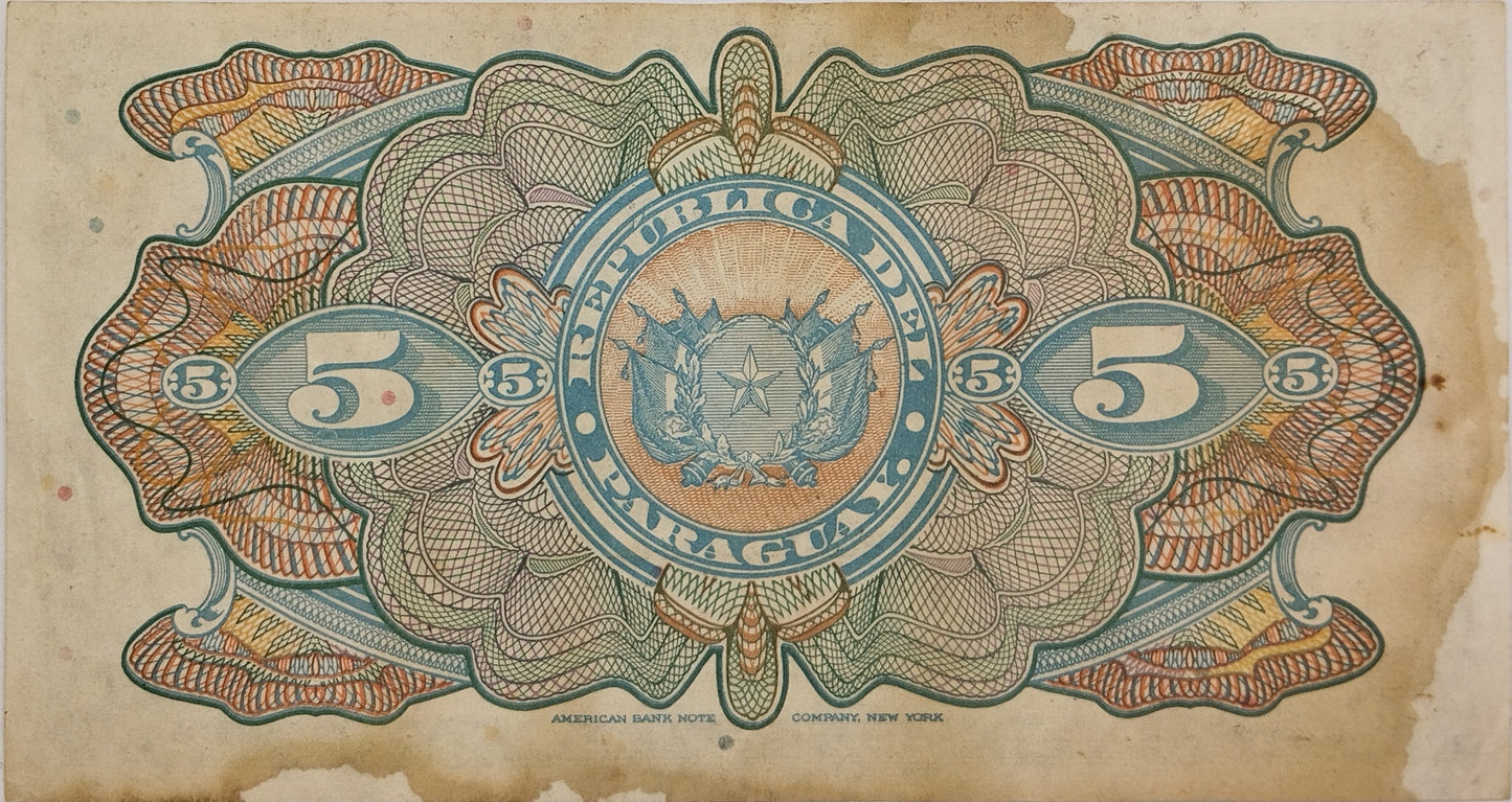 Paraguay - 1923 - 5 Pesos Fuertes
