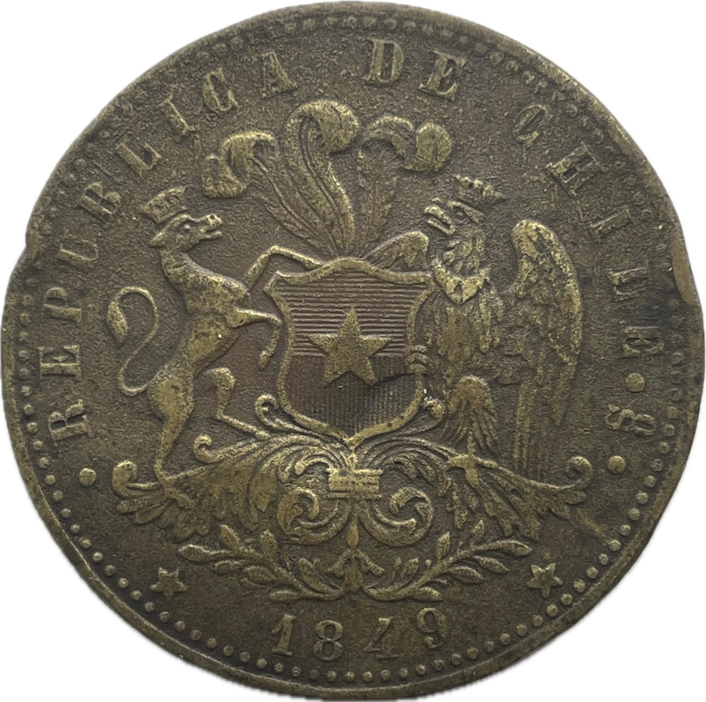 Chile - 1849 - Botón Gauchesco