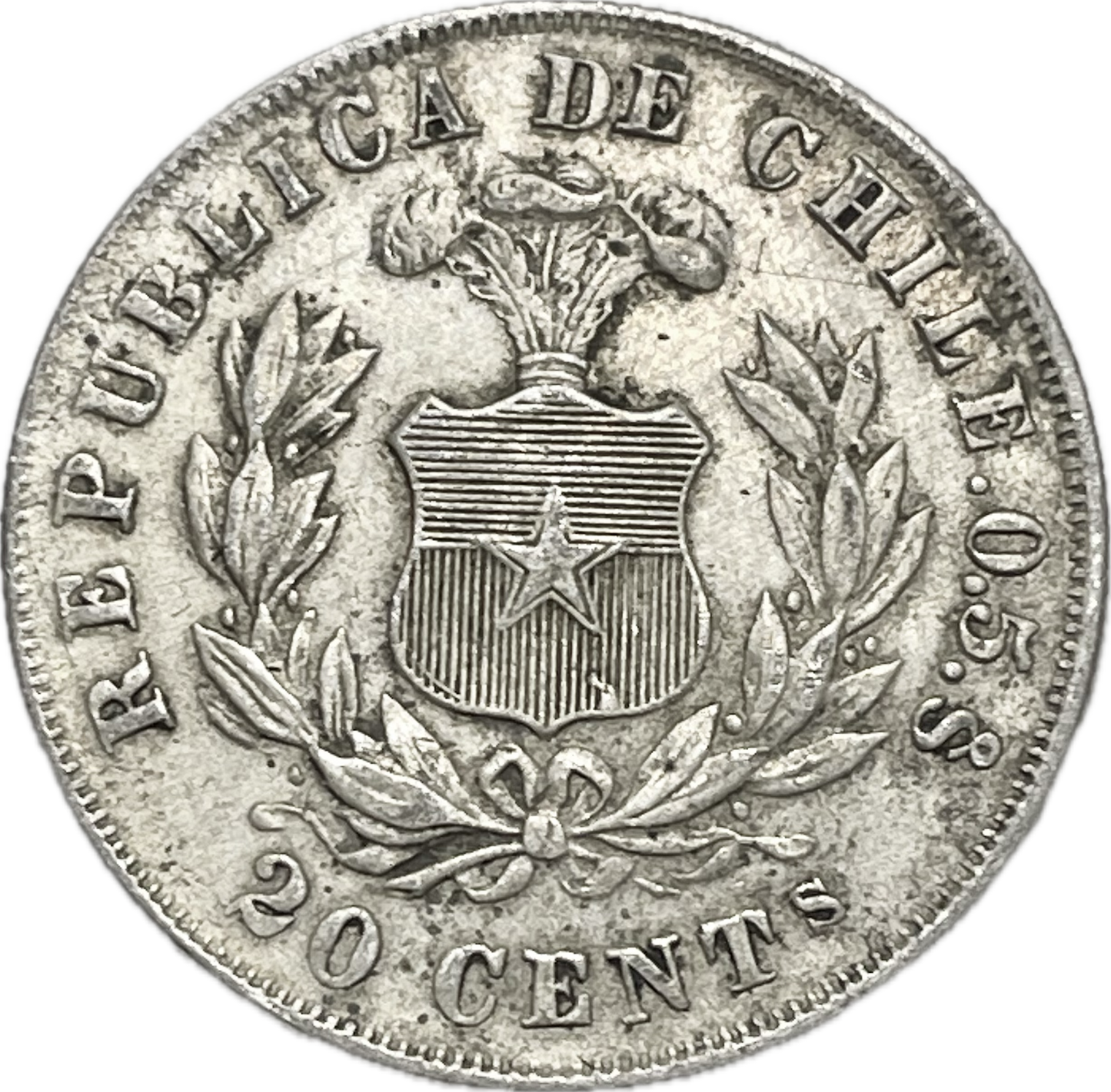 Chile - 1879 - 20 Cents