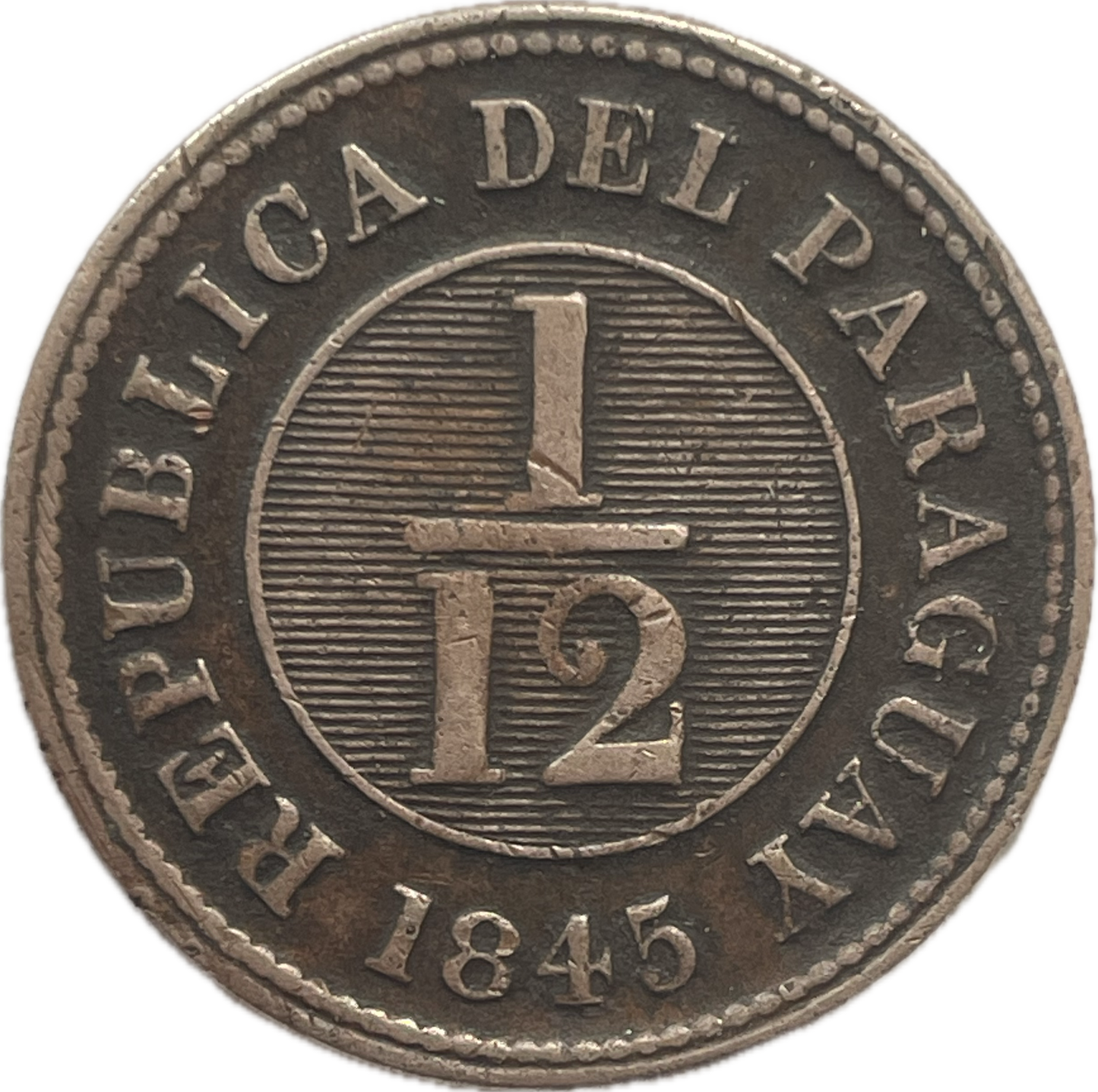 Paraguay - 1854 - 1/12 Real