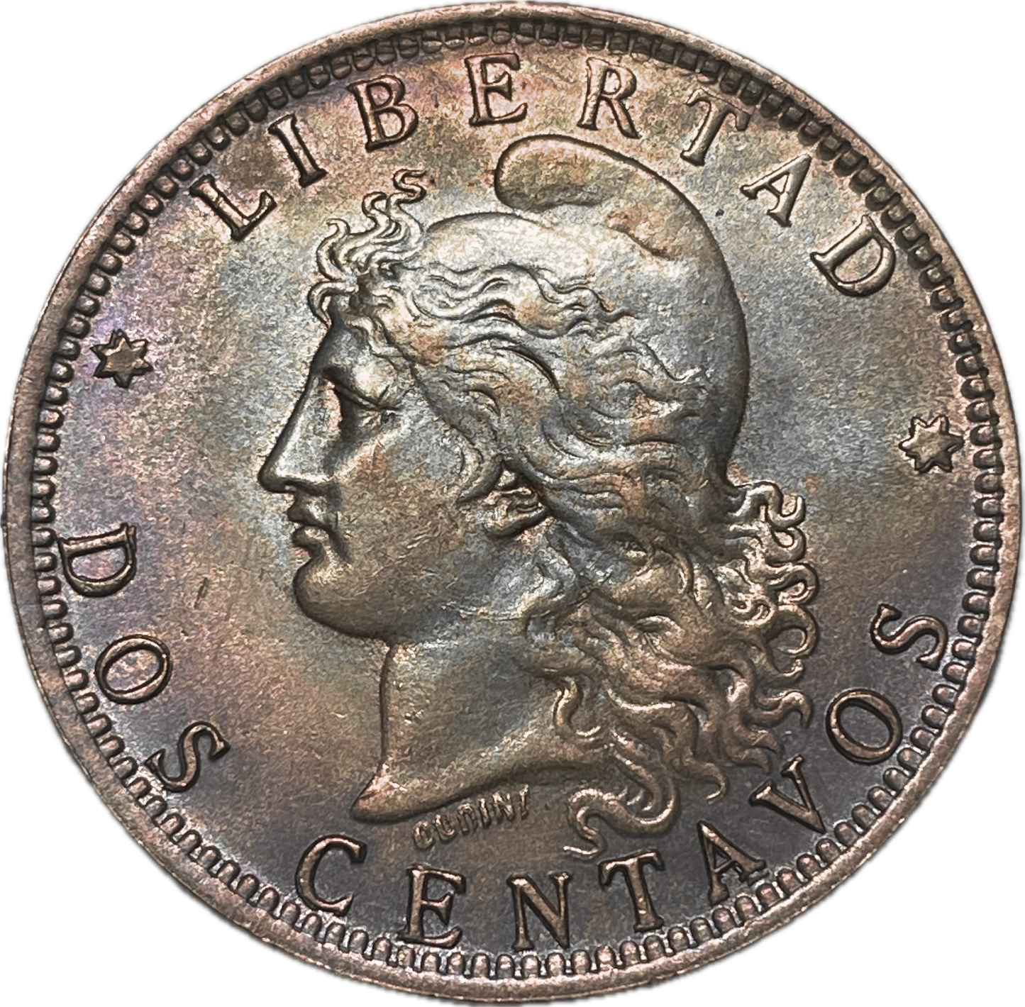 Argentina - 1896 - 2 Centavos