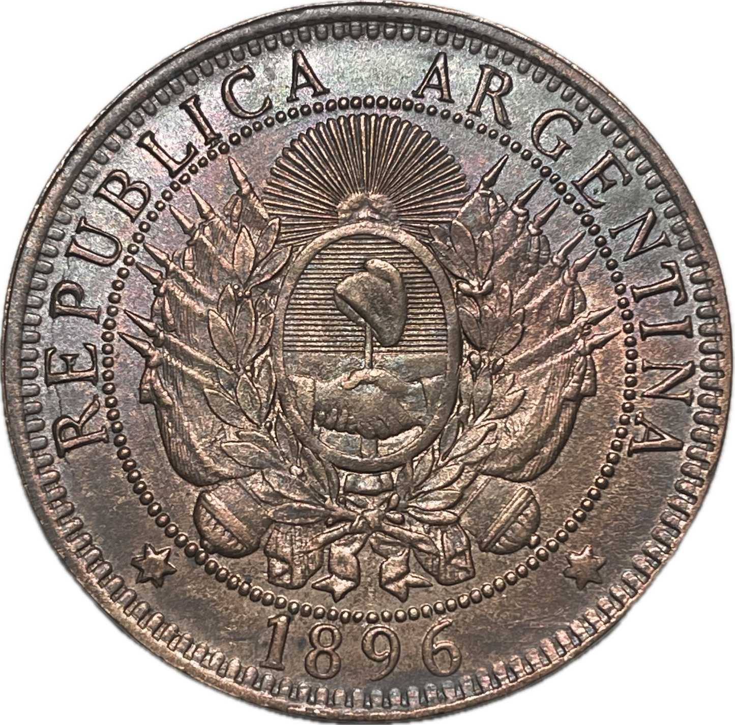 Argentina - 1896 - 2 Centavos