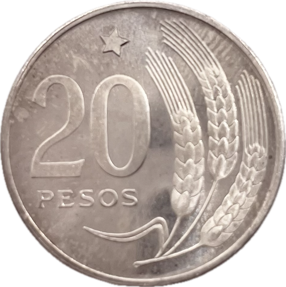 Uruguay - 1968 - 20 Pesos - Ensayo en Plata - Sin Circular