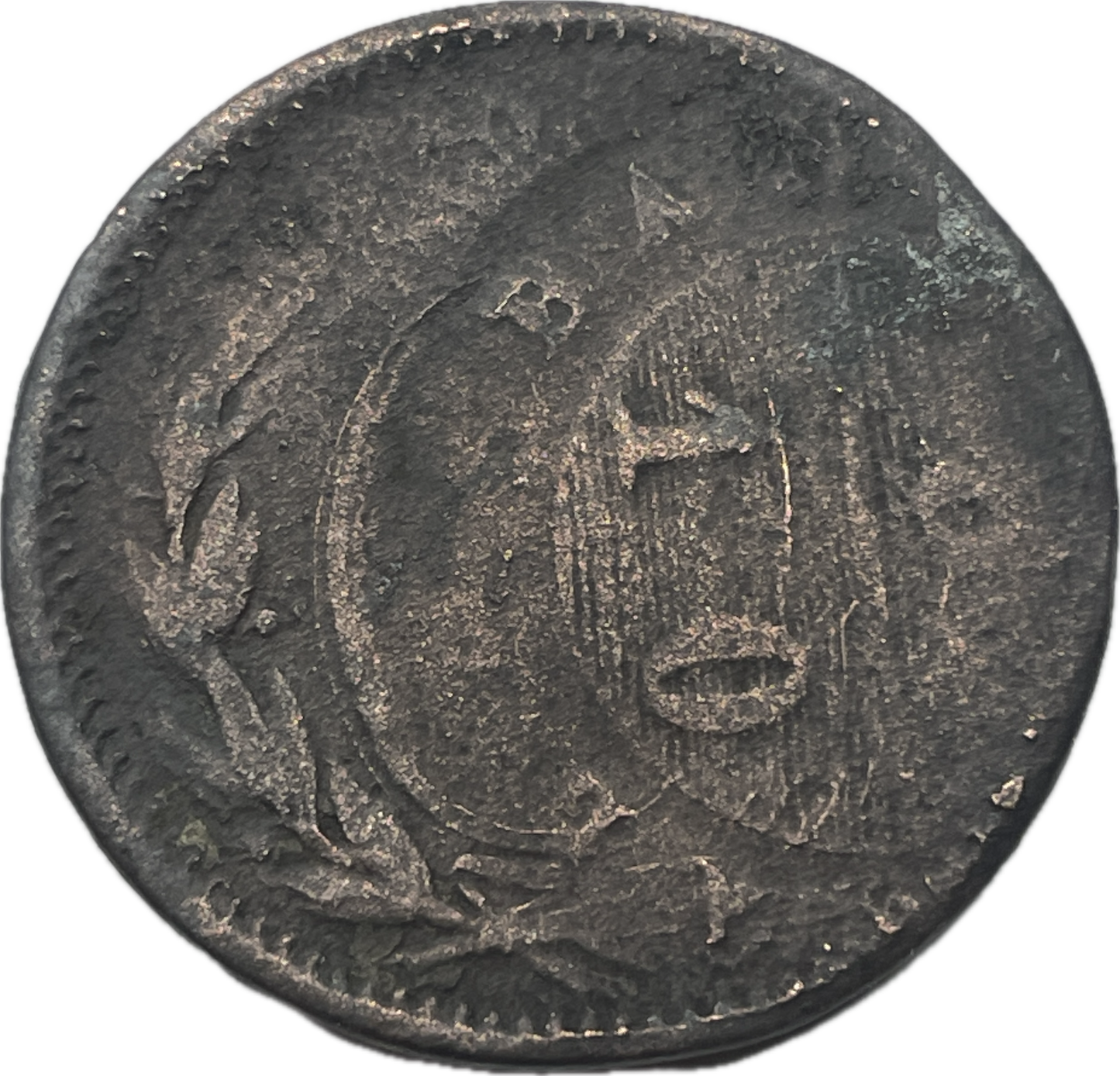 Argentina - 1827 - Buenos Aires - 5/10 -Sobre Décimo, Descentrada