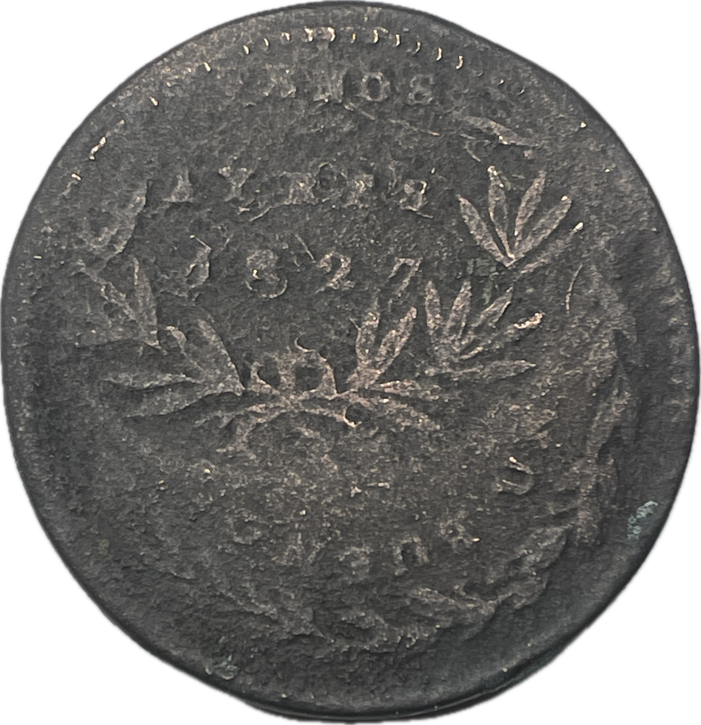 Argentina - 1827 - Buenos Aires - 5/10 -Sobre Décimo, Descentrada