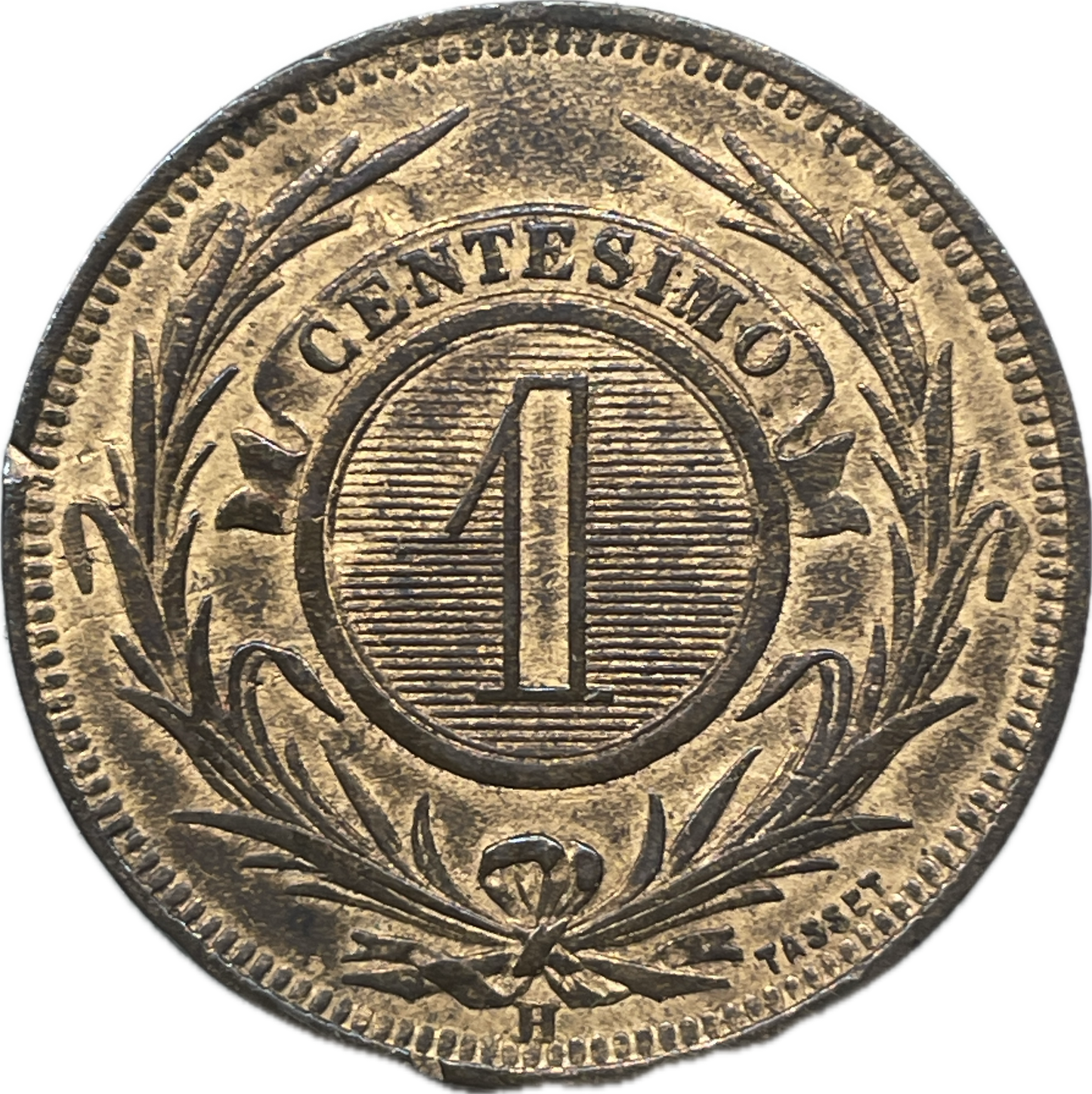 Uruguay - 1869 - 1 Centésimo H - Sin Circular