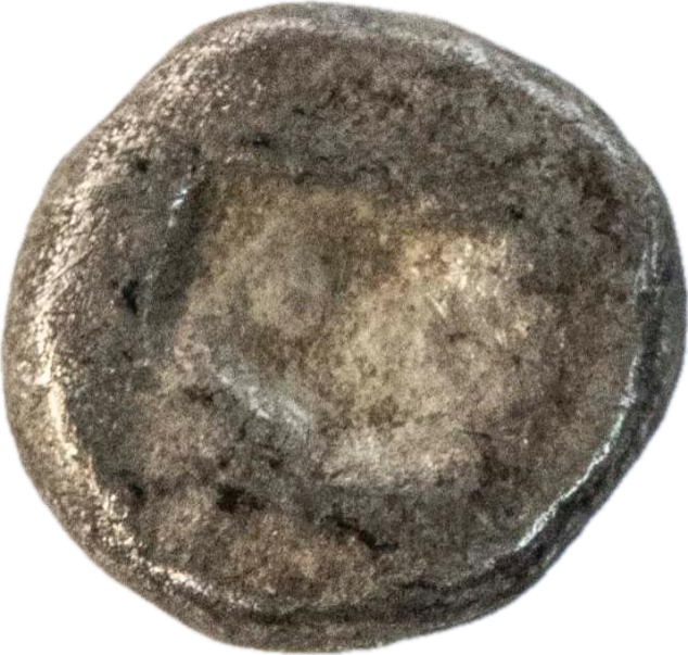 Antigua Grecia - 600 al 500 A.C - Jonia, Colofón - Hemióbolo, Busto de Apolo