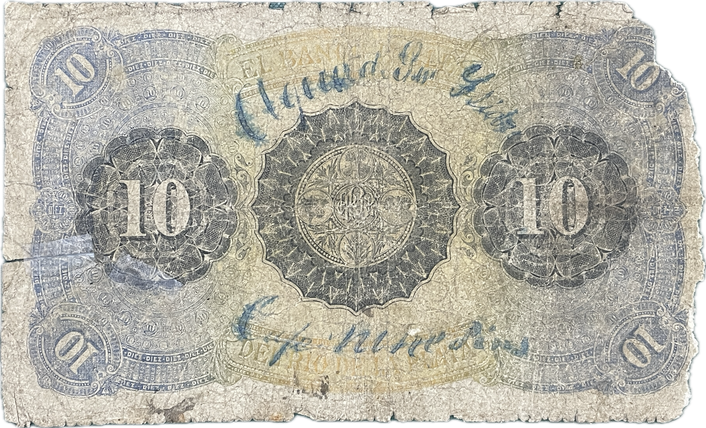 Uruguay - 1885 - 10 Pesos, El Banco Ingles del Rio de la Plata