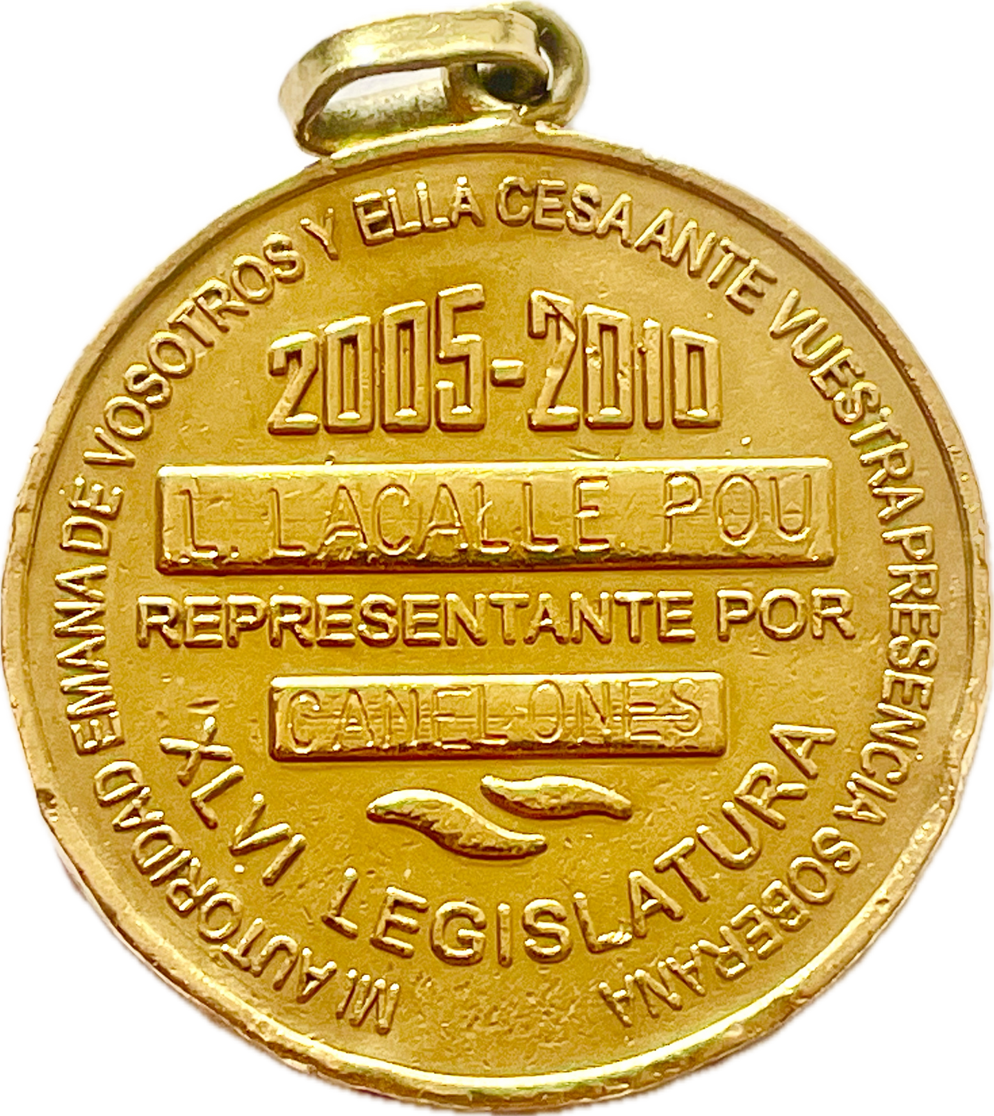 Medalla - Uruguay - 2010 - Luis Lacalle Pou - Cámara de Representantes