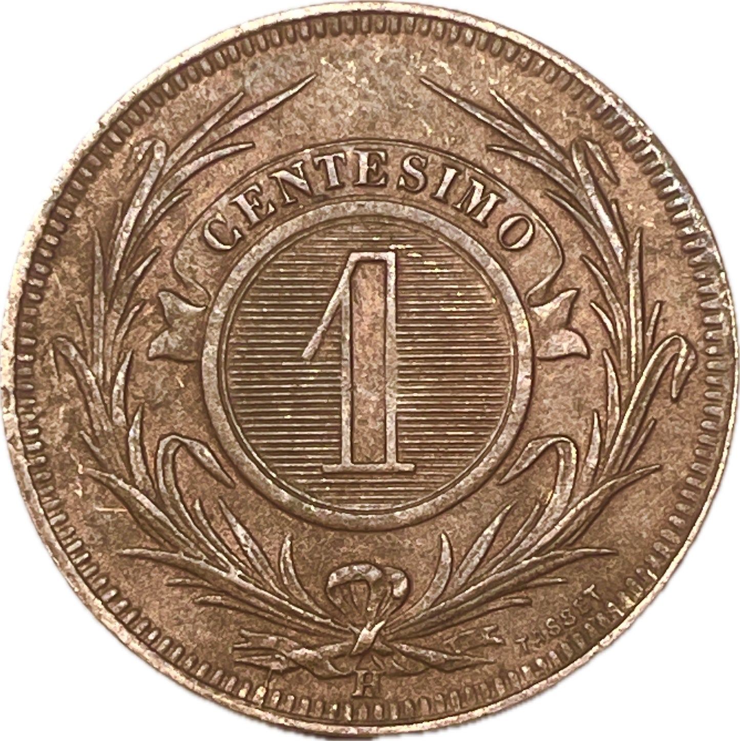 Uruguay - 1869 - 1 Centésimo H - Sin Circular