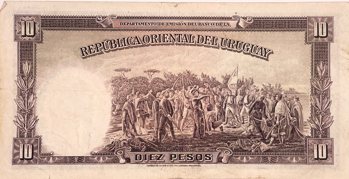 Uruguay - 1935 - 10 Pesos - Banco de la República Oriental del Uruguay