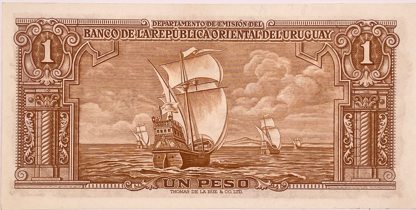 Uruguay - 1939 - 1 Peso - Banco de la República Oriental del Uruguay - 10.III.1 - Sin Circular