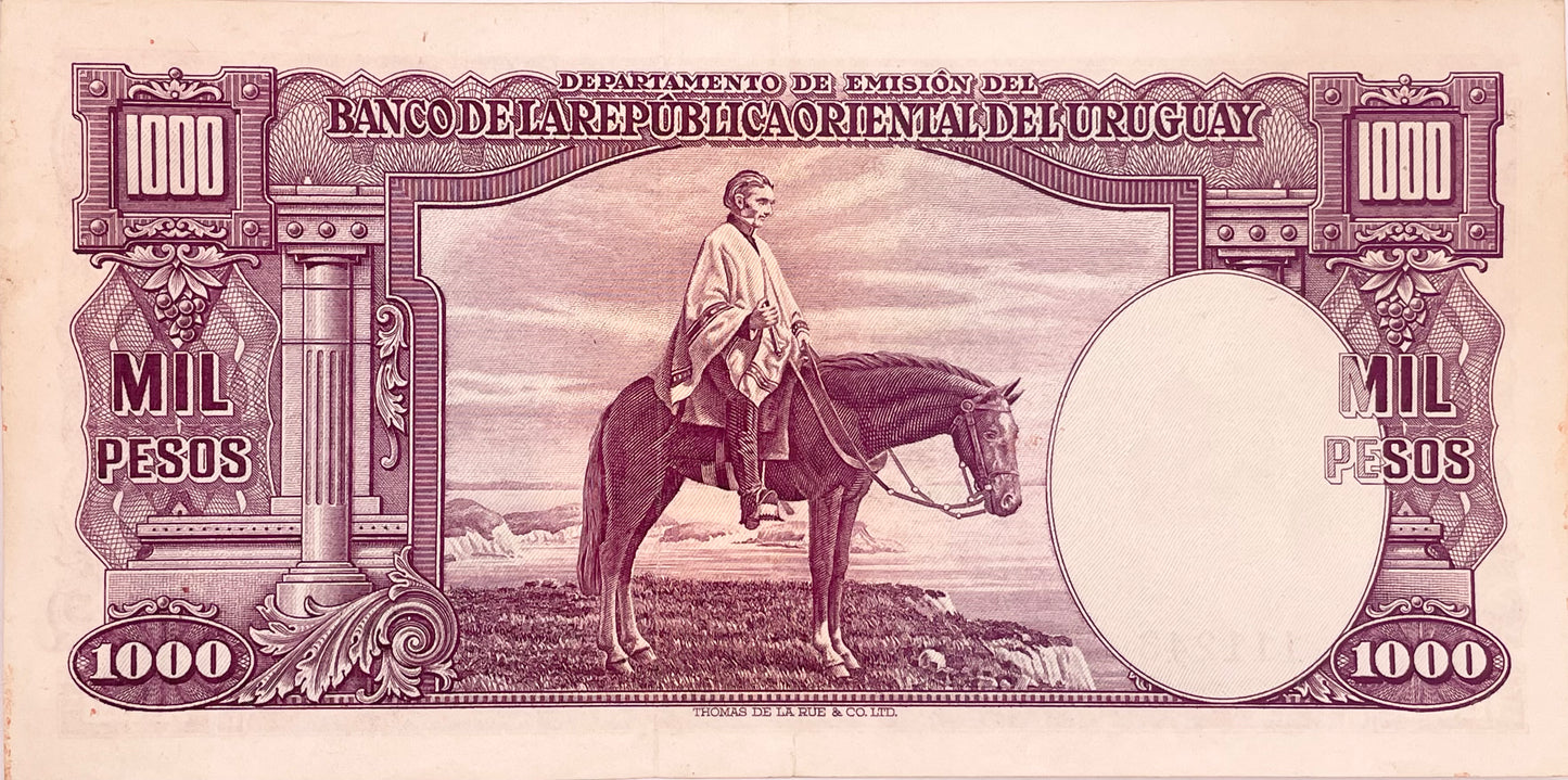Uruguay - 1939 - 1000 Pesos - Banco de la República Oriental del Uruguay - 10.IX.10 - Sin Circular