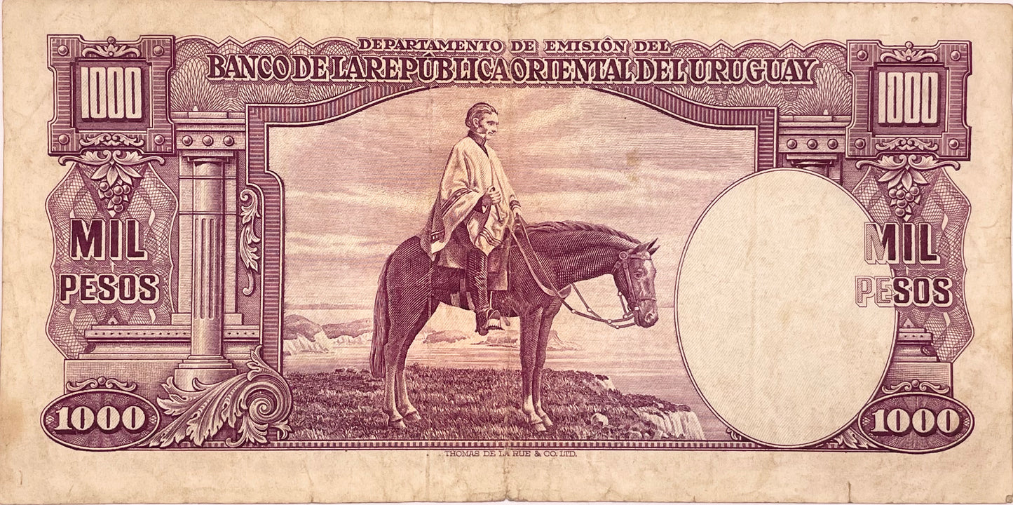 Uruguay - 1939 - 1000 Pesos - Banco de la República Oriental del Uruguay - 10.IX.10