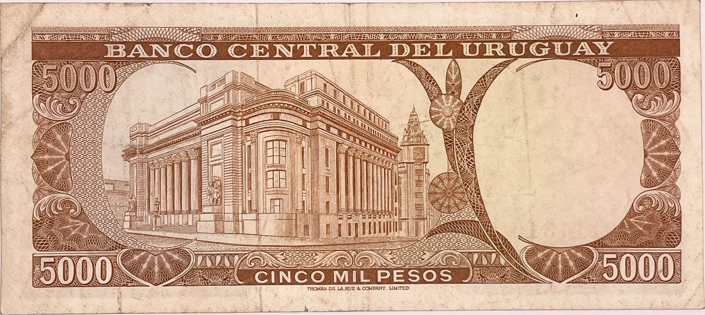 Uruguay - 1968 - 5000 Pesos - Banco Central del Uruguay - 10.B.1
