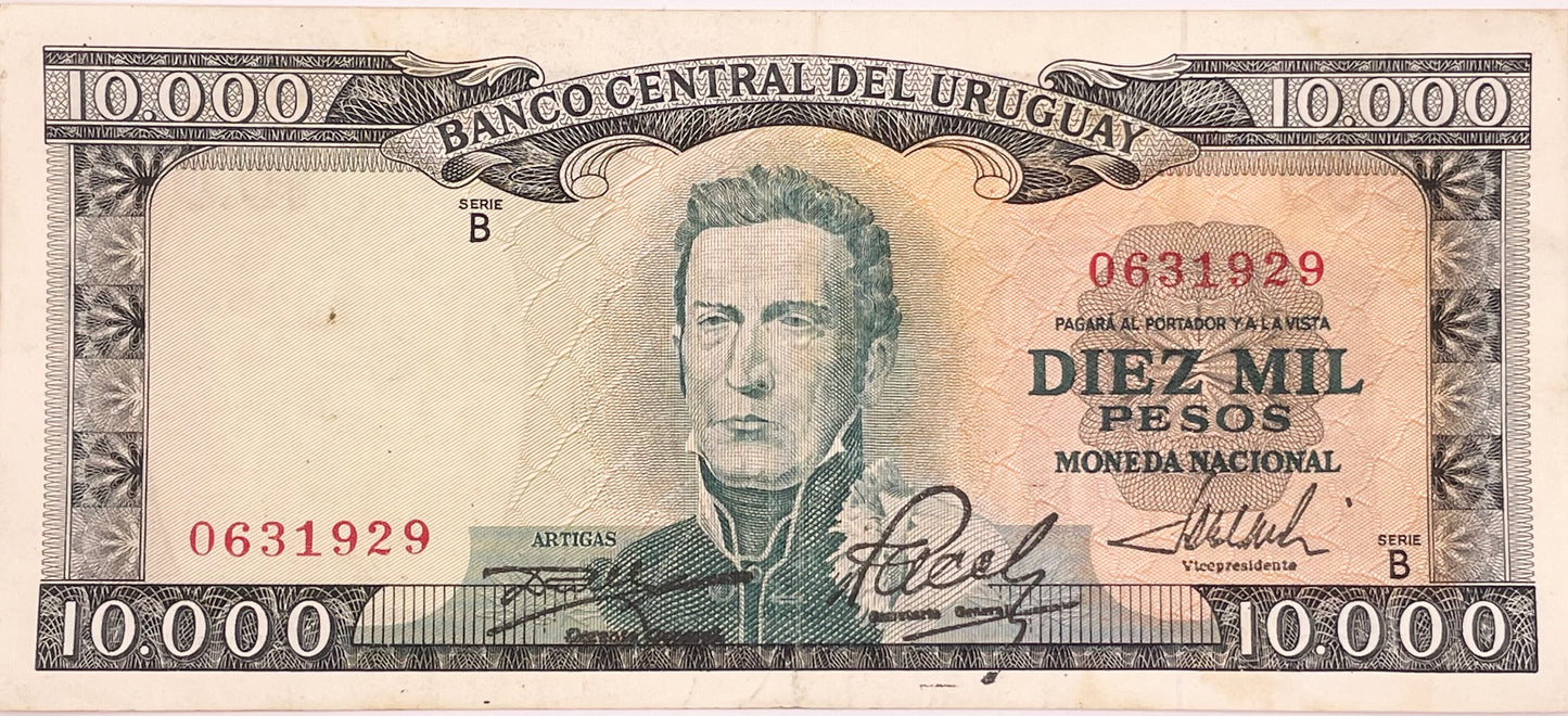 Uruguay - 1968 - 10.000 Pesos - Banco Central del Uruguay - 11.B.1
