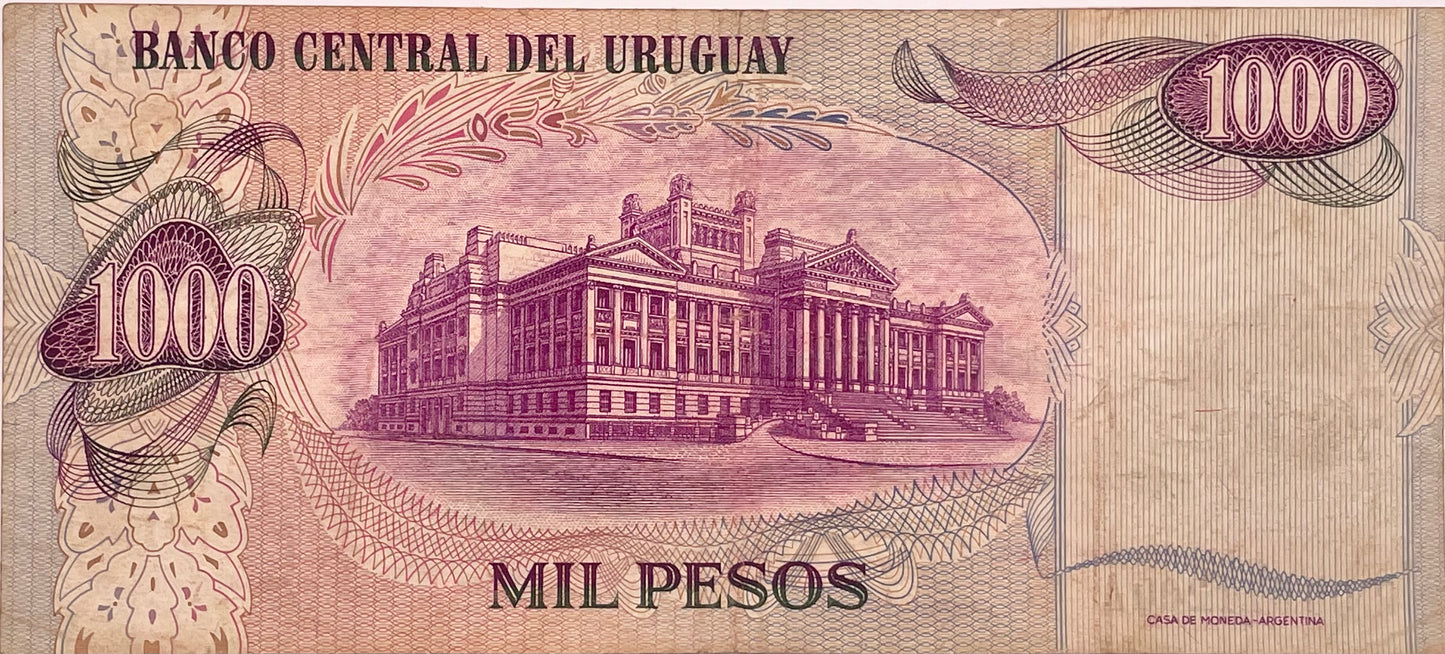 Uruguay - 1974 - 1000 Pesos - Banco Central del Uruguay - 13.A.R1