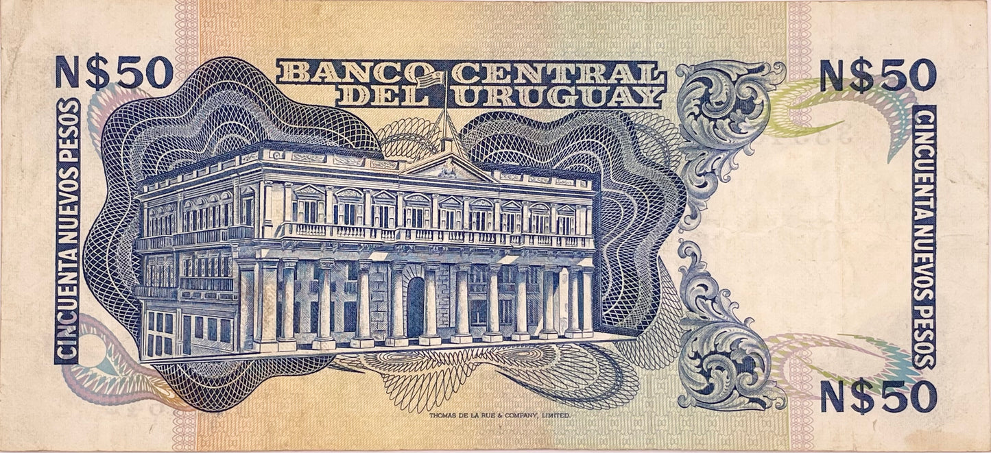 Uruguay - 1975 - N$ 50 - Banco Central del Uruguay - 21 A