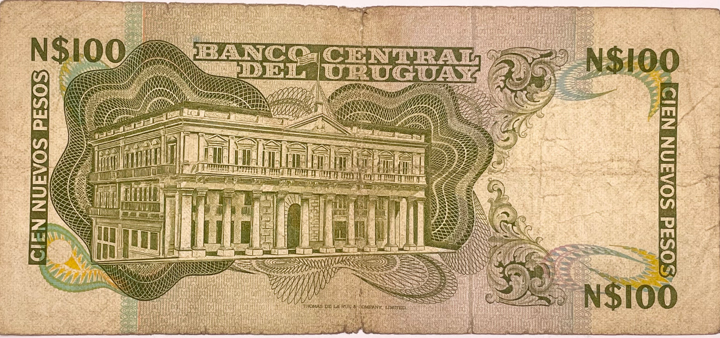 Uruguay - 1975 - N$ 100 - Banco Central del Uruguay - 22 A