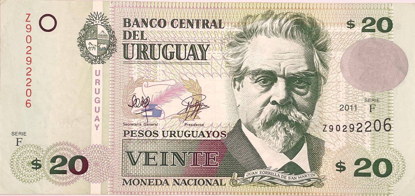 Uruguay - 2011 - 20 Pesos - Banco Central del Uruguay - 38 FR