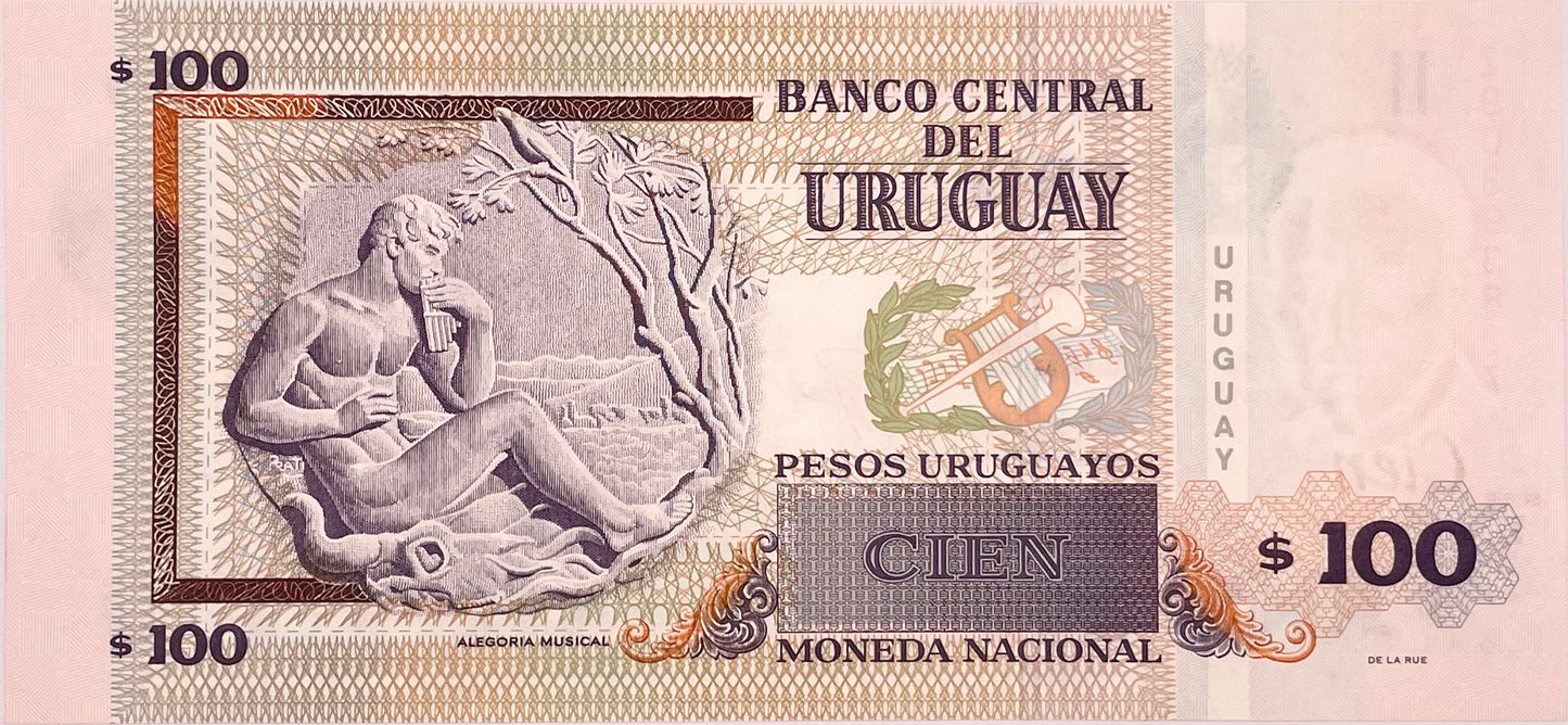 Uruguay - 2011 - 100 Pesos - Banco Central del Uruguay - 40 FR - Tanda de Reposición