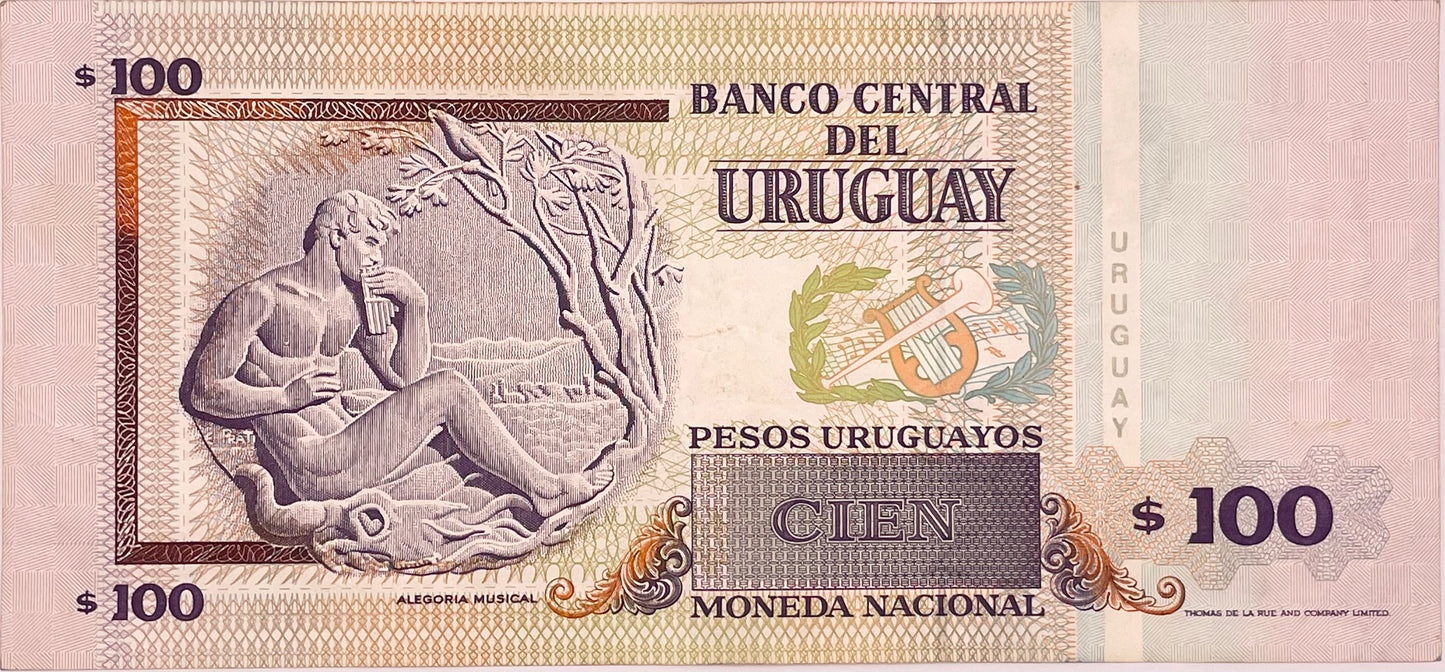 Uruguay - 1994 - 100 Pesos - Banco Central del Uruguay - 40 A