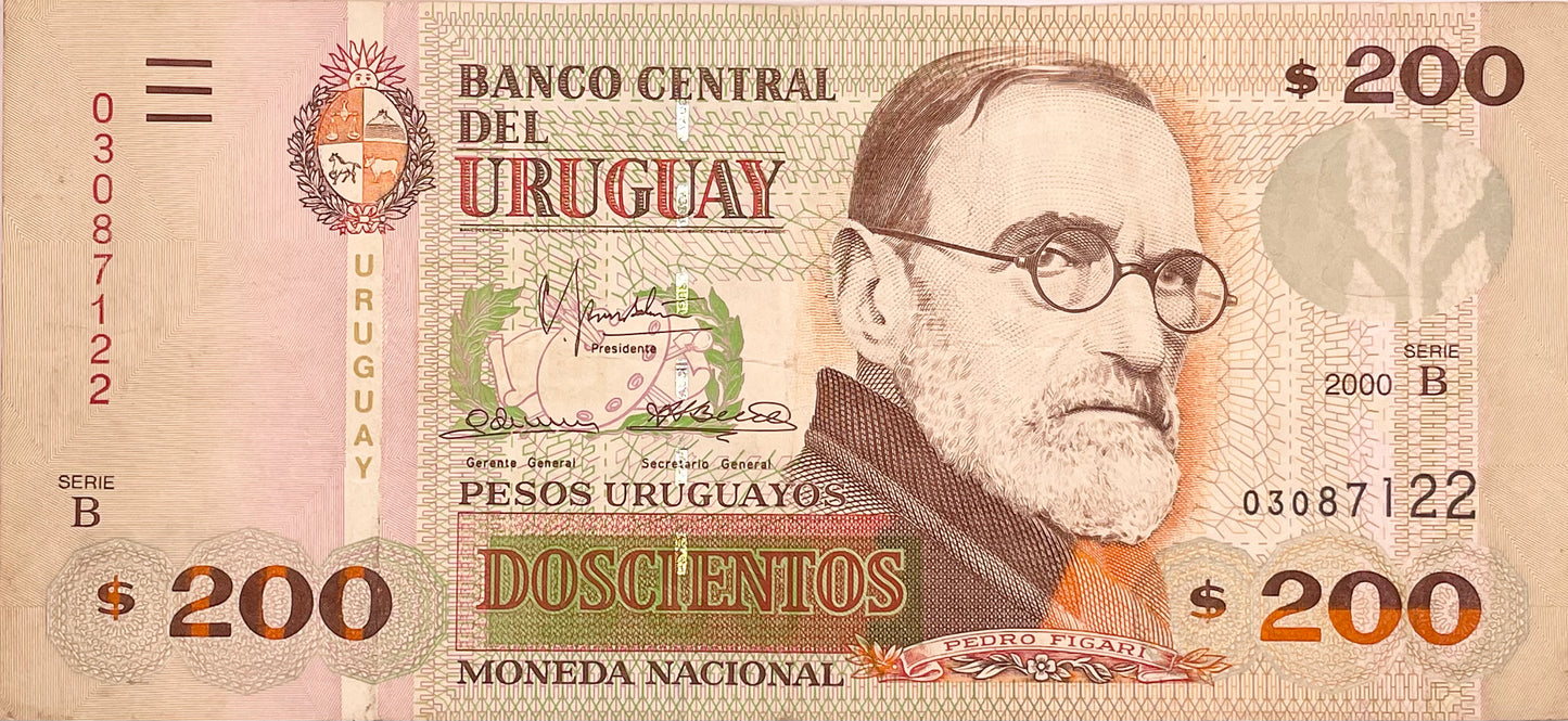 Uruguay - 2000 - 200 Pesos - Banco Central del Uruguay - 41 B