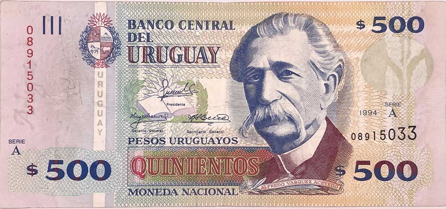 Uruguay - 1994 - 500 Pesos - Banco Central del Uruguay - 42 A