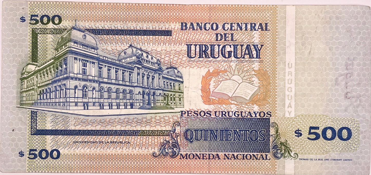 Uruguay - 1994 - 500 Pesos - Banco Central del Uruguay - 42 A