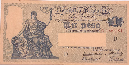 Argentina - 1897 - 1 Peso