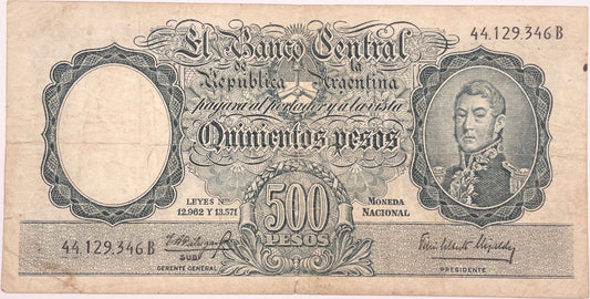 Argentina - 1964 - 500 Pesos