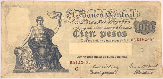 Argentina - 1935 - 100 Pesos