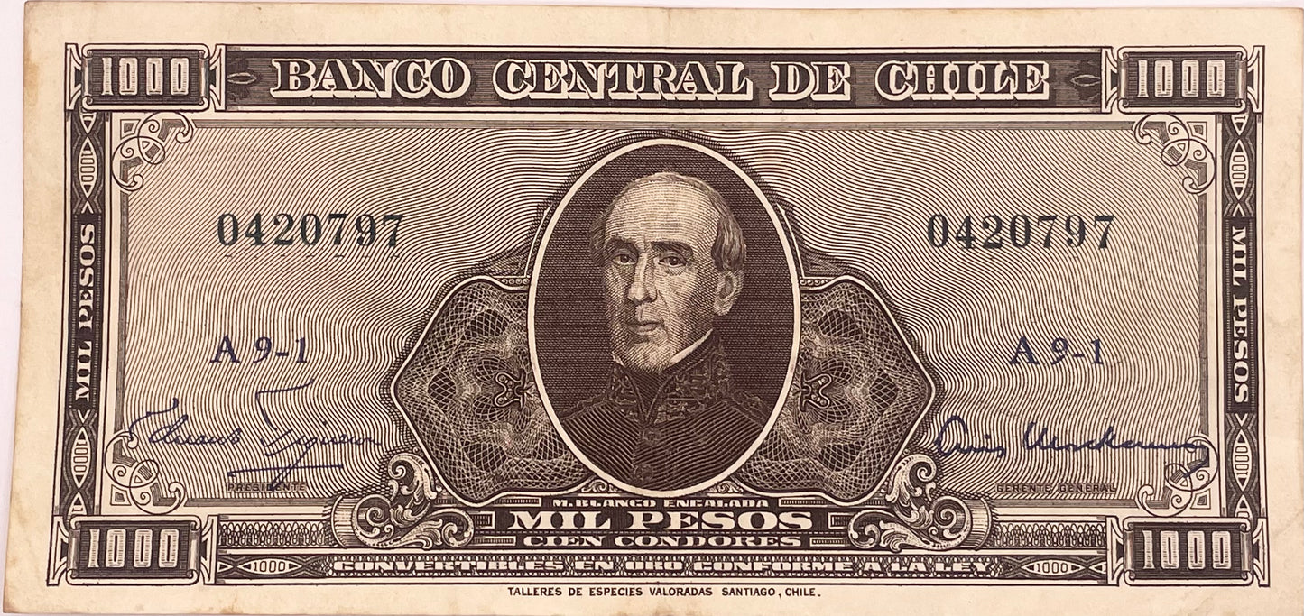 Chile - 1958 - 1000 Pesos