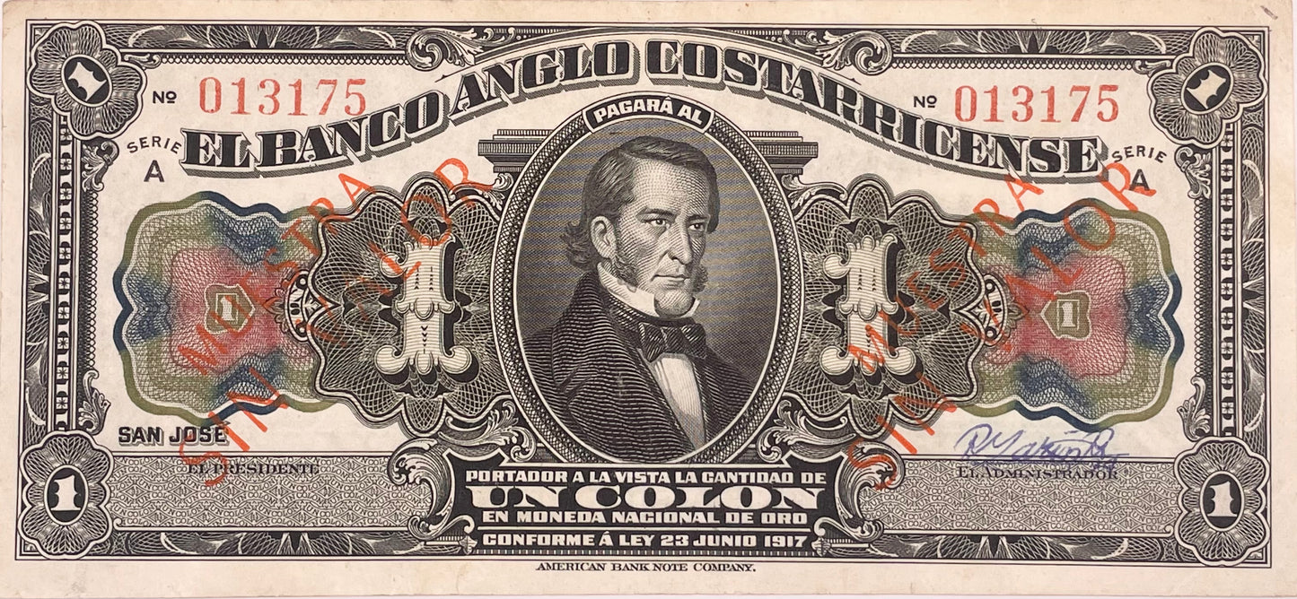 Costa Rica - 1917 - 1 Colón