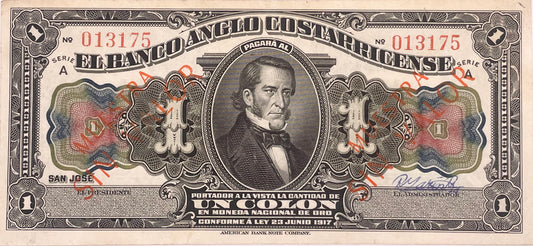 Costa Rica - 1917 - 1 Colón