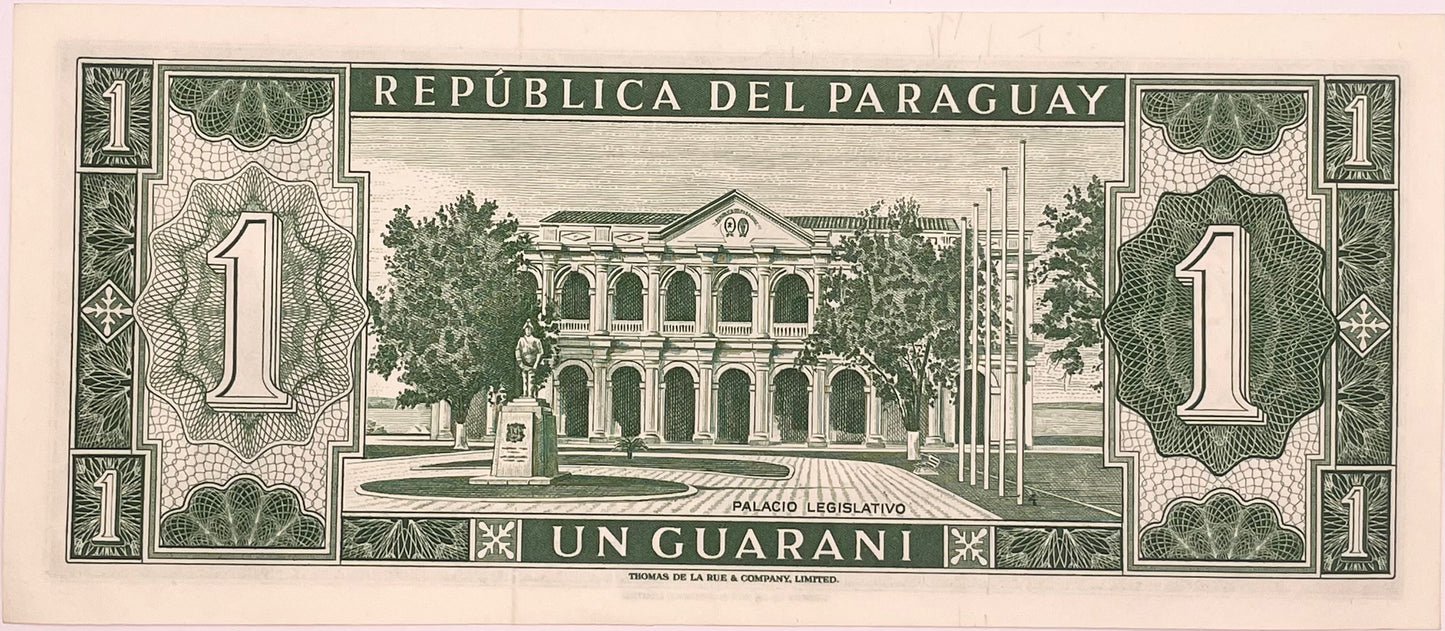 Paraguay - 1952 - 1 Guaraní - Sin Circular
