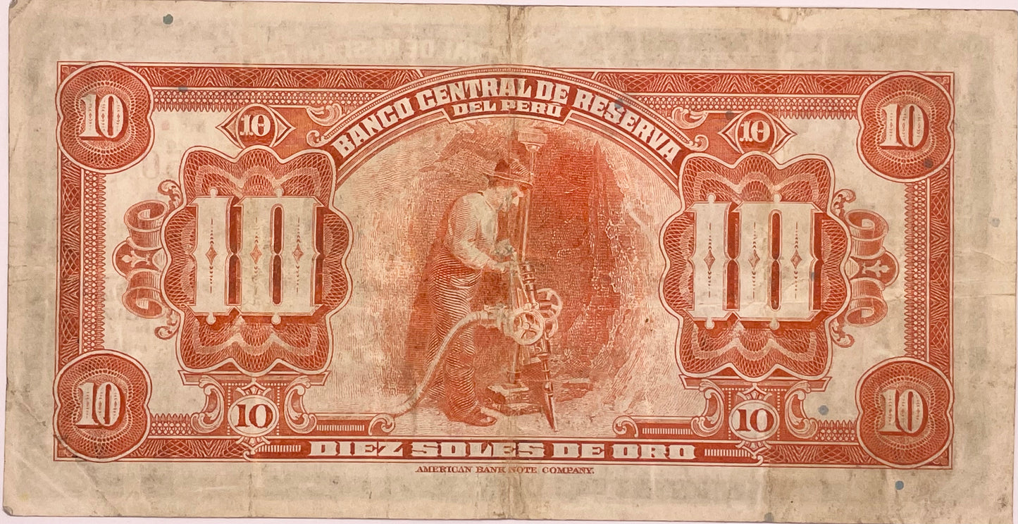 Perú - 1941 - 10 Soles de Oro