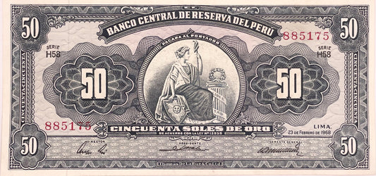 Perú - 1968 - 50 Soles de Oro - Sin Circular