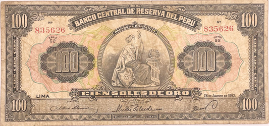Perú - 1952 - 100 Soles de Oro