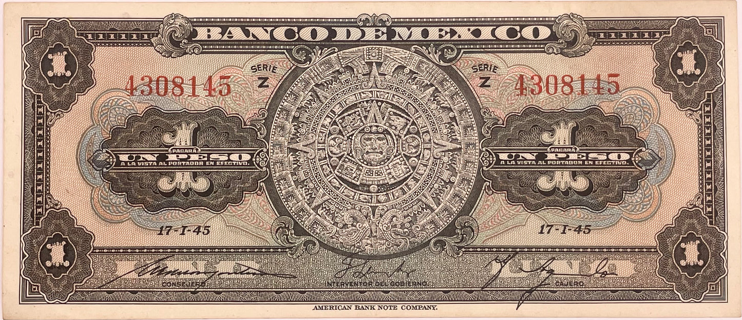 México - 1945 - 1 Peso