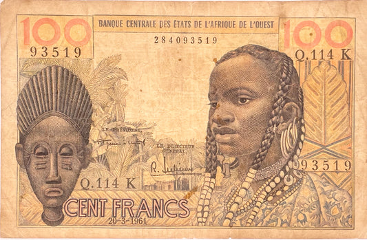Estados de África Occidental - 1961 - 100 Francos