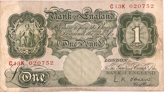 Inglaterra - 1955 a 1960 - 1 Libra