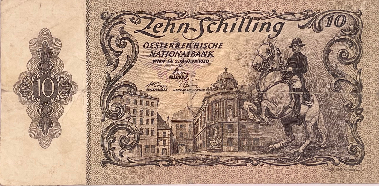 Austria - 1950 - 10 Chelines