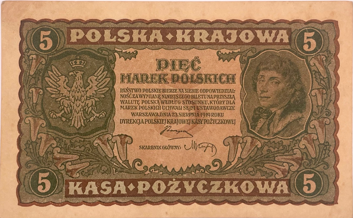 Polonia - 1919 - 5 Marcos